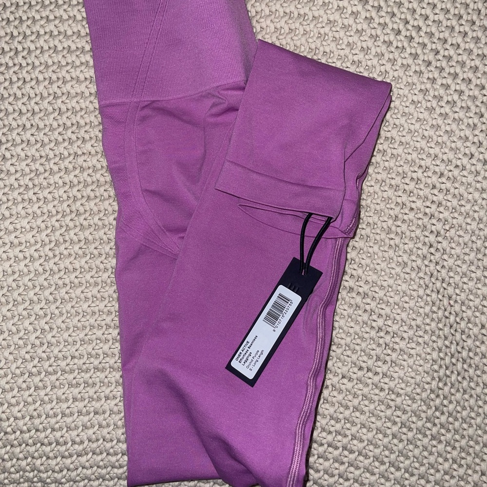 Oner active Orchid purple effortless seamless leggings size SMALL-Long - Picture 2 of 2